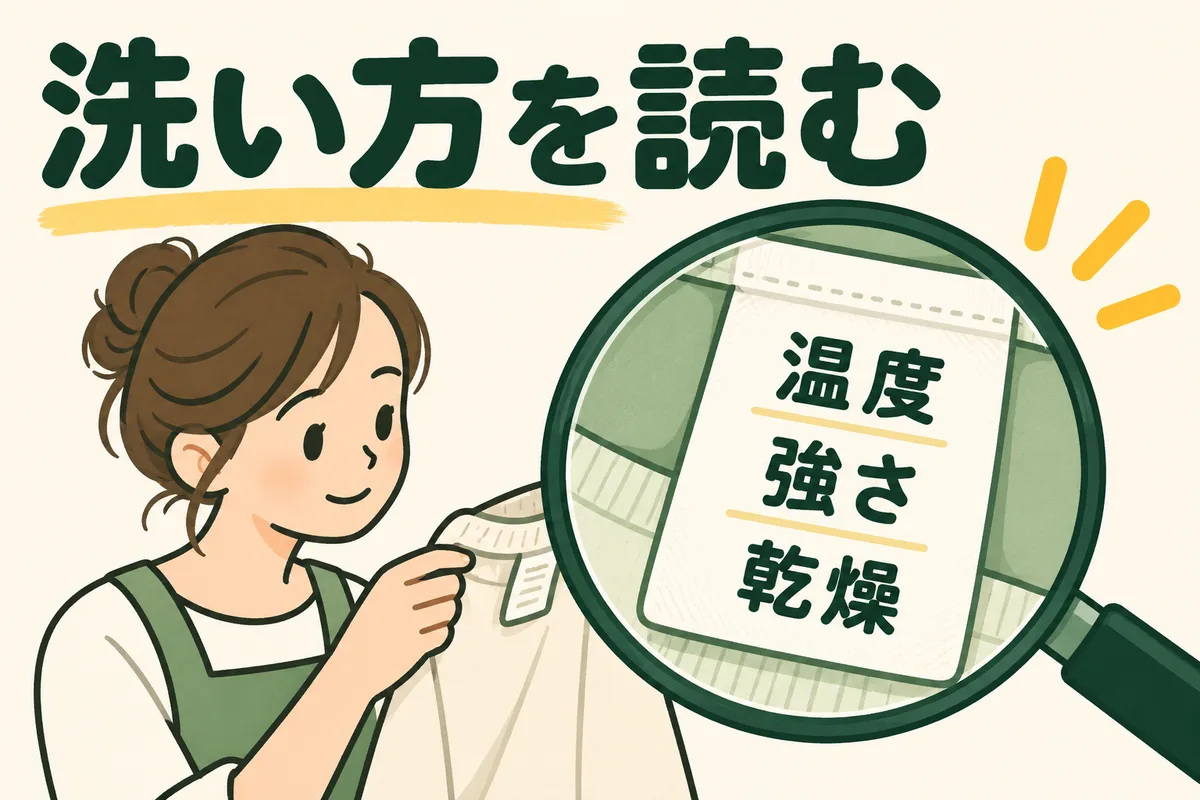 カーテンの表示で温度・強さ・乾燥の条件を確認する図